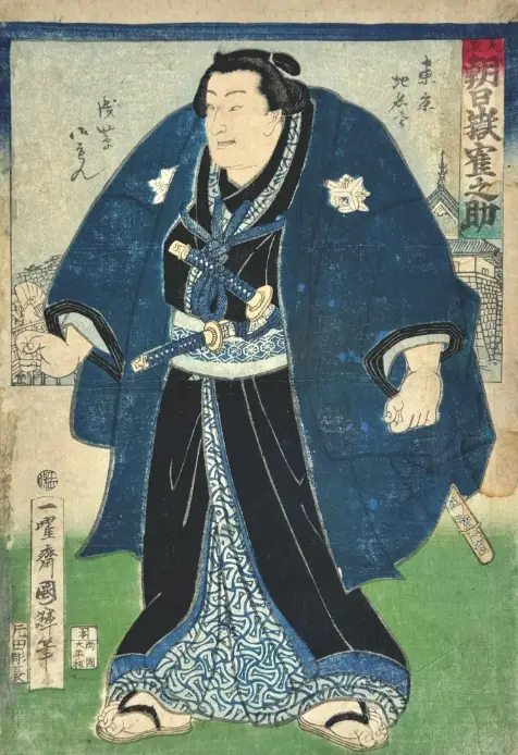 estampe ukiyo-e sumo