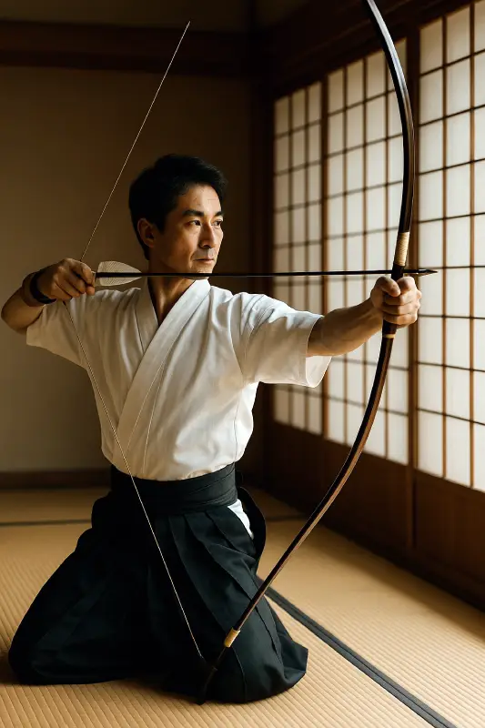 art martial japonais tir à l'arc kyudo