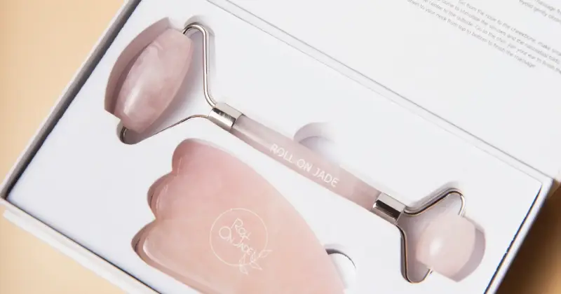 rouleau jade massage visage