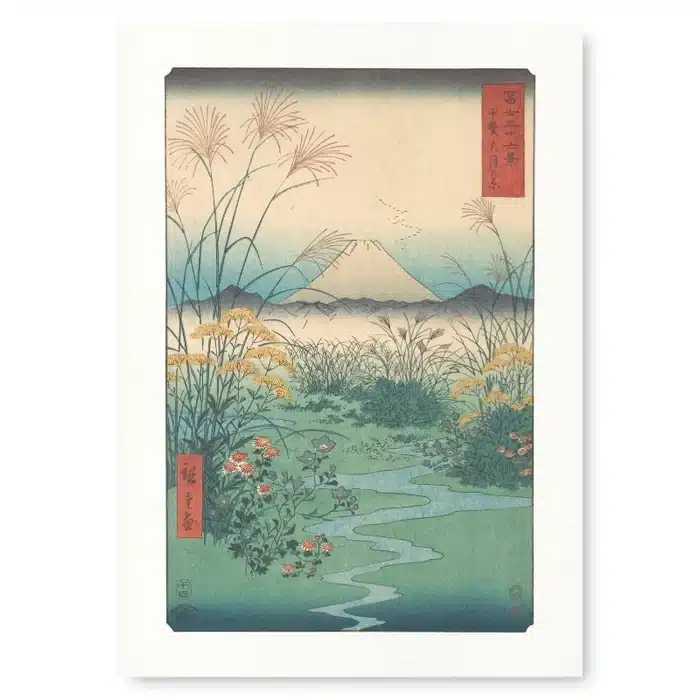 Peinture Tableau Japonais Estampe Plaine de Ōtsuki
