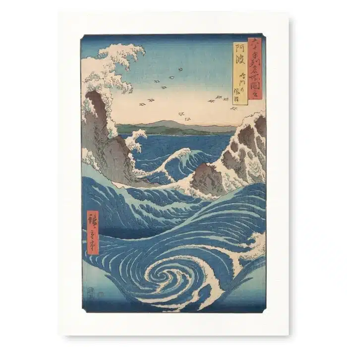 Peinture Tableau Japonais Estampe Tourbillon d'Awa