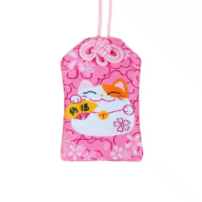 Omamori Rose Chance Maneki Neko