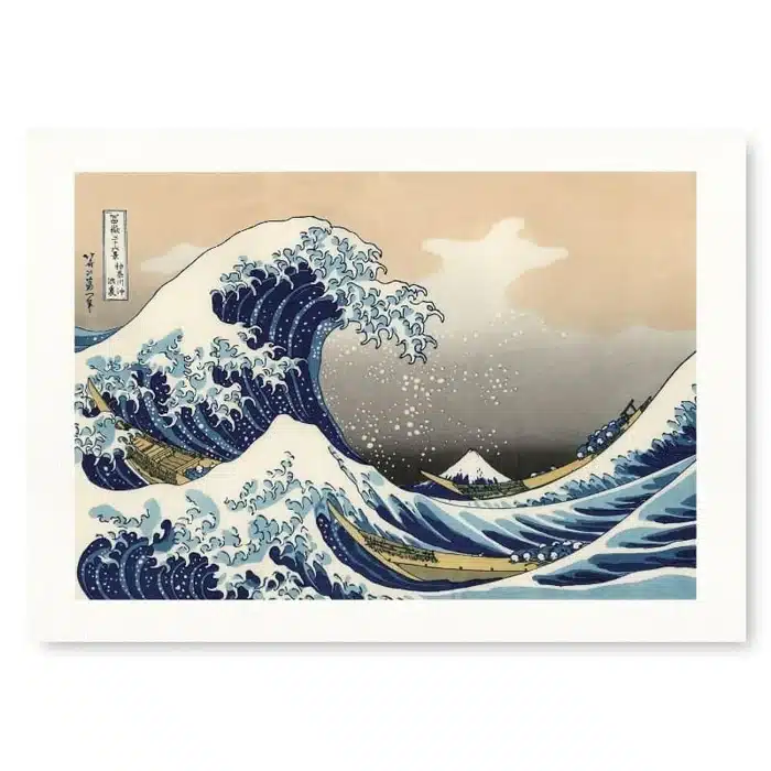 Affiche Hokusai Grande Vague Kanagawa