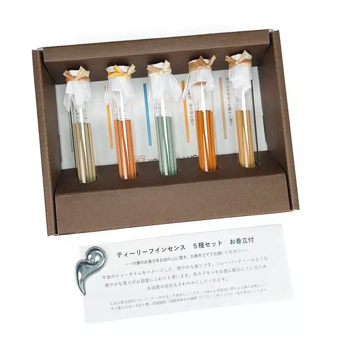 Coffret cadeau d’encens japonais aux senteurs de thé – Image 4