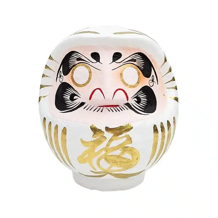 Daruma Japonais Blanc 9 à 15 cm