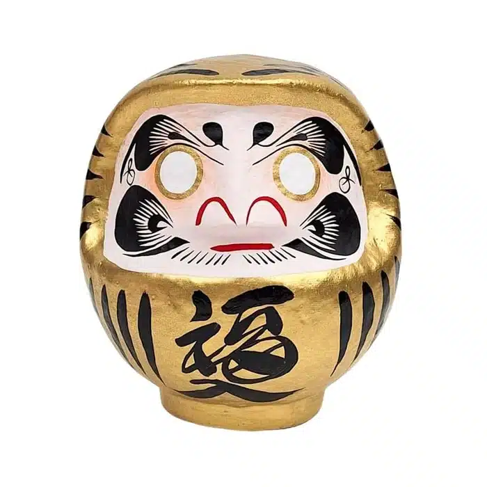 Daruma Japonais Doré 9 à 15 cm