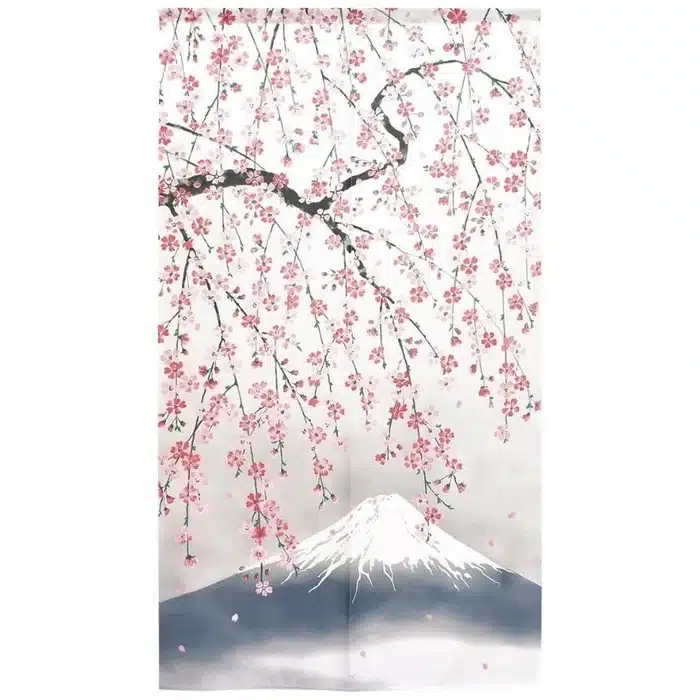 Noren Rideau Japonais Mont Fuji