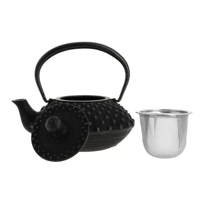 Théière Japonaise Fonte Iwachu Noire 350 ml – Image 4